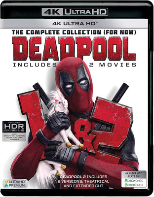 2 Movies Collection: Deadpool 1 & 2 - Theatrical & Extended Cut (4K UHD) (3-Disc)(4K(UHD) Blu-ray English)
2 Movies Collection: Deadpool 1 & 2 - Theatrical & Extended Cut (4K UHD) (3-Disc)(4K(UHD) Blu-ray English)