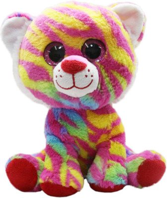 My Baby Excels Colourful Bear Plush With Sparkle Eyes 22cm - 22 cm(Multicolor)