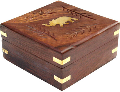 Craftatoz Handmade Wooden Jewellery Box for Women Jewel Organizer Square Elephant Décor Jewellery Vanity Box(Brown)
Craftatoz Handmade Wooden Jewellery Box for Women Jewel Organizer Square Elephant Décor Jewellery Vanity Box(Brown)