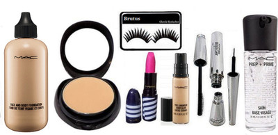 BRUTUS Eyelashes, Face And body Foundation, Pro Long Wear Concealer, Finish Matte Lipstick, Eyeliner & Mascara, prep primer skin base visage Face Primer, Compact(Set of 8)
BRUTUS Eyelashes, Face And body Foundation, Pro Long Wear Concealer, Finish Matte Lipstick, Eyeliner & Mascara, prep primer skin base visage Face Primer, Compact(Set of 8)