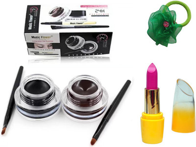 Music Flower Waterproof Smudge Proof & Long Lasting Gel Eyeliner, Lipstick and Band(Set of 3)
Music Flower Waterproof Smudge Proof & Long Lasting Gel Eyeliner, Lipstick and Band(Set of 3)