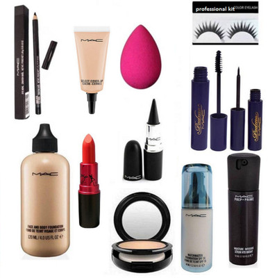 professional kit Eyelashes & SpongePuff&Mac Select Cover-Up & Face And Body Foundation&Lady Gaga Lipstick&Mac Pencil Kajal& Mac Compect&Padma Eyeliner,Mascara & Stick Kajal & Face Serum & Matchmaster Foundation(Set of 12)
professional kit Eyelashes & SpongePuff&Mac Select Cover-Up & Face And Body Foundation&Lady Gaga Lipstick&Mac Pencil Kajal& Mac Compect&Padma Eyeliner,Mascara & Stick Kajal & Face Serum & Matchmaster Foundation(Set of 12)