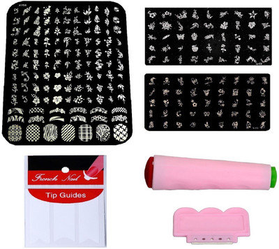 Royalkart Nail Art Combo Kit With 2pcs Small Stamping Image Plates(TO-03,09) & 1pc Large Stamping Image Plate(XY01) & French Manicure Finger Tip Guide(Multicolour)
Royalkart Nail Art Combo Kit With 2pcs Small Stamping Image Plates(TO-03,09) & 1pc Large Stamping Image Plate(XY01) & French Manicure Finger Tip Guide(Multicolour)