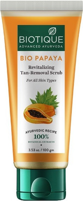 Biotique Bio Papaya Revitalizing Tan removal Scrub(100 g)