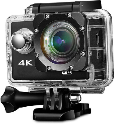 Lizzie 4K Sport Action Camera, Sports and Action Camera(Black, 16 MP)