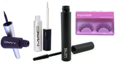 importedd eyelashes, mac liquid eyeliner, zoom lash mascara, glitter eyeliner(Set of 4)
importedd eyelashes, mac liquid eyeliner, zoom lash mascara, glitter eyeliner(Set of 4)