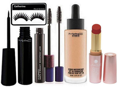 Catherine Eyelashes, Mac Liquid Eyelinear, Hauty Naughty Mascara,Studio Fix Fond De Teint Foundation,Lakme 9to 5 Matte Primer Lipstick (Set of 5)(Set of 5)
Catherine Eyelashes, Mac Liquid Eyelinear, Hauty Naughty Mascara,Studio Fix Fond De Teint Foundation,Lakme 9to 5 Matte Primer Lipstick (Set of 5)(Set of 5)