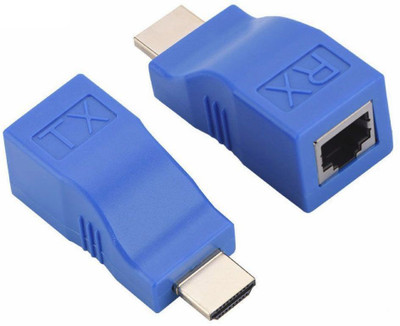 TechGear HDMI Dual RJ45 CAT5e/6 HDMI Extender Network Ethernet Adapter HDMI Extender 2Pcs LAN Cable(Compatible with Cat 5e/6, Blue)
TechGear HDMI Dual RJ45 CAT5e/6 HDMI Extender Network Ethernet Adapter HDMI Extender 2Pcs LAN Cable(Compatible with Cat 5e/6, Blue)