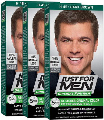Just for Men Shampoo In Hair Color Dark Brown H-45 1 application (Pack of 3) Hair Color(Dark Brown)
Just for Men Shampoo In Hair Color Dark Brown H-45 1 application (Pack of 3) Hair Color(Dark Brown)