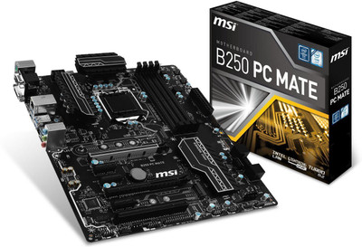 MSI B250 PC Mate Motherboard(Black)