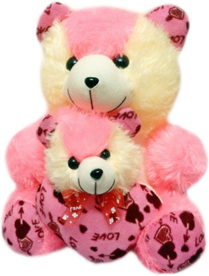 Toyz Avenue MOTHER-BABY' STUFFED TOY FOR KIDS - 42 cm(Pink)