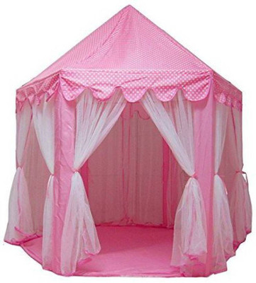 Kidoyzz Tent with Mosquito Net Design Tent - For Kids(Pink)