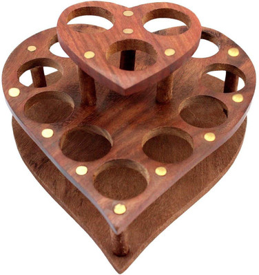 Craftpoint Wooden lipstick stand holder. Heart Shaped Holder Makeup Vanity Box(Brown)
Craftpoint Wooden lipstick stand holder. Heart Shaped Holder Makeup Vanity Box(Brown)