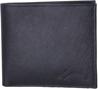 Tamanna Men Black Genuine Leather Wallet(5 Card Slots)
