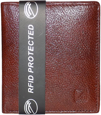 Kan Men Maroon Genuine Leather Wallet(6 Card Slots)