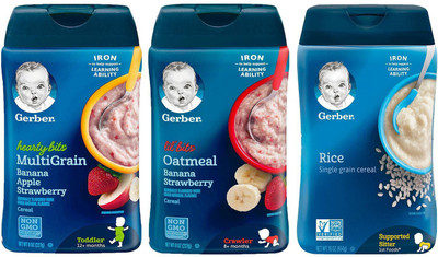 Gerber Cereal Combo 227g (8oz) (Pack of 3) - Options 16 Cereal(681 g, Pack of 3, 6) 
Gerber Cereal Combo 227g (8oz) (Pack of 3) - Options 16 Cereal(681 g, Pack of 3, 6)