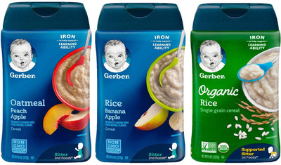 Gerber Cereal Combo 227g (8oz) (Pack of 3) - Options 46 Cereal(681 g, Pack of 3, 6)