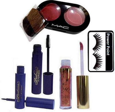 powerpoint Eyelashes, Mac 2 Shade Blusher, Padma Liquid Eyeliner and Mascara& Kylie Matte Liquid Lipstick(Set of 5)
powerpoint Eyelashes, Mac 2 Shade Blusher, Padma Liquid Eyeliner and Mascara& Kylie Matte Liquid Lipstick(Set of 5)