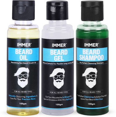 Immer 3 in 1 Beard Gel + Beard Oil + Beard Shampoo Combo Kit (Set of 3)(Set of 3)
Immer 3 in 1 Beard Gel + Beard Oil + Beard Shampoo Combo Kit (Set of 3)(Set of 3)