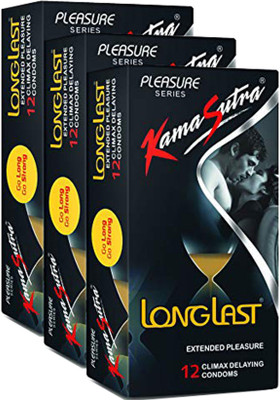 KamaSutra Three Pleasure LONGLAST Condom(Set of 3, 36S)