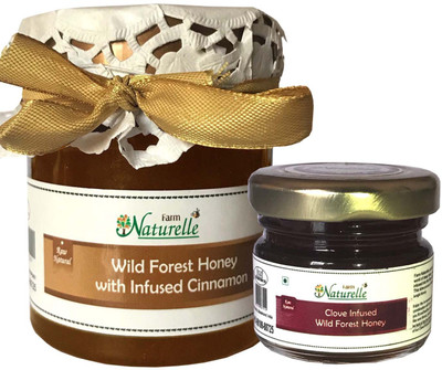Farm Naturelle Real Cinnamon Infused Forest Honey (250 GMS) and Real Clove Infused Forest Honey (40Gms) Combo-Immense(250 g, Pack of 2)
Farm Naturelle Real Cinnamon Infused Forest Honey (250 GMS) and Real Clove Infused Forest Honey (40Gms) Combo-Immense(250 g, Pack of 2)