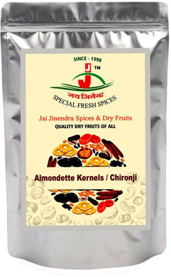 Jai Jinendra Dry Fruits Almondette Kernels (Charoli or Chironji) - 900 gm Kernels(900 g, Pouch)
Jai Jinendra Dry Fruits Almondette Kernels (Charoli or Chironji) - 900 gm Kernels(900 g, Pouch)