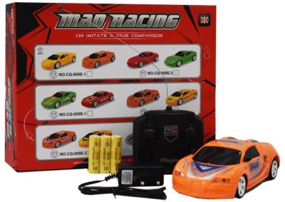 ToyzIsland Exclusive High Quality Remote Controlled Made Race Car Red with Remote Super Car Orange Color(Orange)