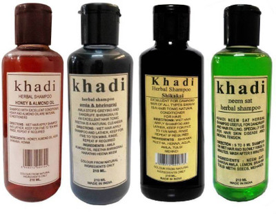 Khadi Herbal KH HONEY & ALMOND, NEEM SET, AMLA BHRINGRAJ,SHIKAKAI SHAMPOO - 600(210 ml)
Khadi Herbal KH HONEY & ALMOND, NEEM SET, AMLA BHRINGRAJ,SHIKAKAI SHAMPOO - 600(210 ml)