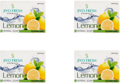 Jio Fresh Lemon Herbal Soap(100 g, Pack of 4)