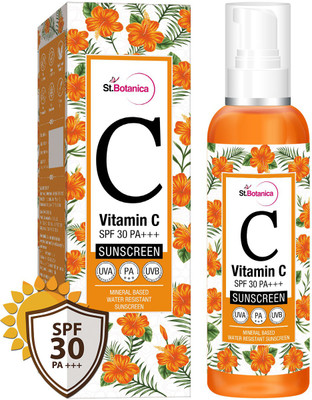 StBotanica Vitamin C SPF 30 PA+++ Sunscreen Mineral Based & Water Resistant,120ml - UVA & UVB Protection - SPF 30 PA+++(120 ml)
StBotanica Vitamin C SPF 30 PA+++ Sunscreen Mineral Based & Water Resistant,120ml - UVA & UVB Protection - SPF 30 PA+++(120 ml)