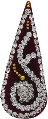 Anuradha Art jewellery Groom Bindi Men Red, White Bindis(Forhead Bindi)
