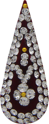 Anuradha Art jewellery Groom Bindi Men Red, White Bindis(Forhead Bindi)