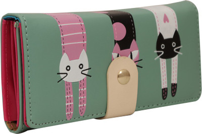 Quickk Casual Green Clutch