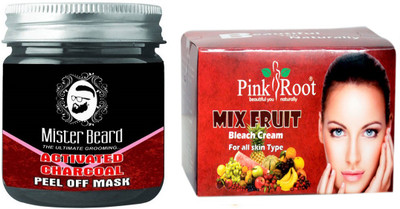 Pink Root Fruit Bleach 250gm WITH Mister Beard Activated Charcoal Peel of Mask 100gm(Set of 2)
Pink Root Fruit Bleach 250gm WITH Mister Beard Activated Charcoal Peel of Mask 100gm(Set of 2)
