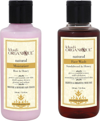 Khadi Organique ROSE & HONEY MOISTURIZER,SANDALWOOD & HONEY FACE WASH COMBO PACK 420 ML (PACK OF 2)(Set of 2) 
Khadi Organique ROSE & HONEY MOISTURIZER,SANDALWOOD & HONEY FACE WASH COMBO PACK 420 ML (PACK OF 2)(Set of 2)