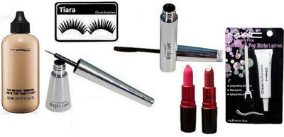 tiara Eyelashes , Face & Body Foundation , Lipstick Pack of 2 , Candy Eyeliner & Mascara , Eyelashes Glue(Set of 7)
tiara Eyelashes , Face & Body Foundation , Lipstick Pack of 2 , Candy Eyeliner & Mascara , Eyelashes Glue(Set of 7)