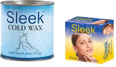 sleek Cold and Wax pack Wax(680 g, Set of 2)