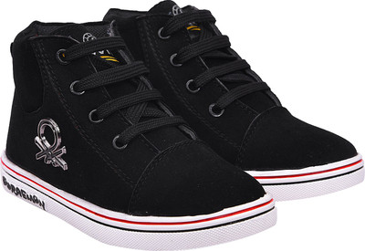 TWIN Boys & Girls Lace Casual Boots(Black