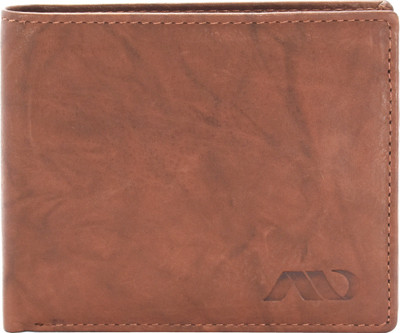 ANNODYNE Men Casual Brown Genuine Leather Wallet(7 Card Slots)