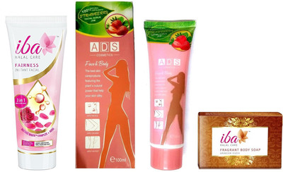 iba halal care FAIRNESS INSTANT FACIAL 3 IN 1 WITH FACE & BODY SCRUB AND FRAGRANT BODY SOAP(Set of 3)
iba halal care FAIRNESS INSTANT FACIAL 3 IN 1 WITH FACE & BODY SCRUB AND FRAGRANT BODY SOAP(Set of 3)