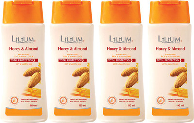 Lilium Herbal Honey & Almond Body Lotion Pack of 4(100 ml)