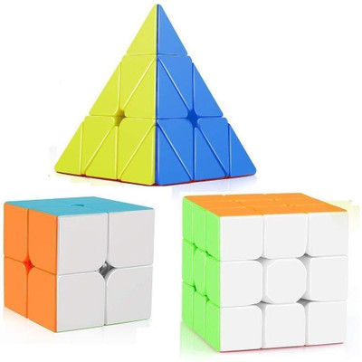 Authfort Stickerless Speed Cube Set, 2x2 - 3x3 - Pyramid Magic Cube Puzzle Toys(3 Pieces)
Authfort Stickerless Speed Cube Set, 2x2 - 3x3 - Pyramid Magic Cube Puzzle Toys(3 Pieces)