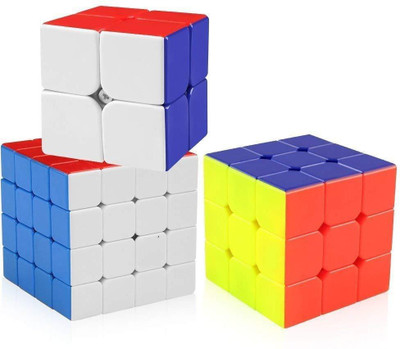 Authfort 2x2 3x3 4x4 Speed Cube Set, Stickerless Magic Cube Puzzles Toy Bundle Pack of 3(3 Pieces)
Authfort 2x2 3x3 4x4 Speed Cube Set, Stickerless Magic Cube Puzzles Toy Bundle Pack of 3(3 Pieces)