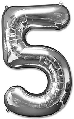 oramsa Solid 5 no. numerical balloon (18'') for birthday parties and for party decoration, Balloon(Silver, Pack of 1)
oramsa Solid 5 no. numerical balloon (18'') for birthday parties and for party decoration, Balloon(Silver, Pack of 1)