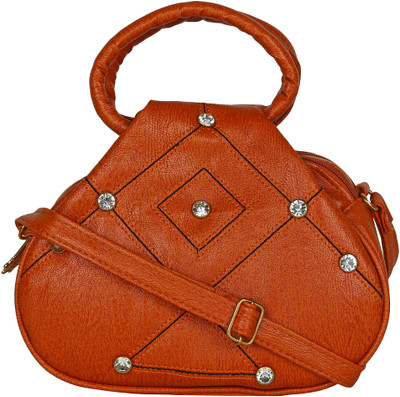 Bay Fashions Sling Bag(Tan)