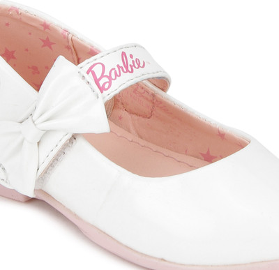 Barbie Girls Velcro Ballerinas(White