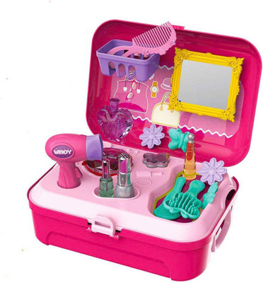 TALKING GANESHA 21 Pcs Pretend Play Salon Beauty Make Up Kit Play Set Backpack Toy For Kids - Pinks
TALKING GANESHA 21 Pcs Pretend Play Salon Beauty Make Up Kit Play Set Backpack Toy For Kids - Pinks