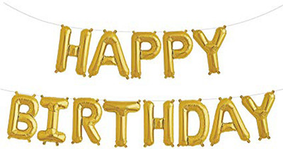oramsa Solid Happy Birthday Alphabet Letter Foil Balloons- (Golden color) ,Happy Birthday Balloons for Party Decorations , Balloon(Gold, Pack of 1)
oramsa Solid Happy Birthday Alphabet Letter Foil Balloons- (Golden color) ,Happy Birthday Balloons for Party Decorations , Balloon(Gold, Pack of 1)