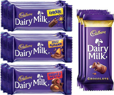 Cadbury Dairy Milk , Pack of 12 ( Maha Pack 52g X 3 + Fruit and Nut 36g X 3 + Crackle 36g X 3 + Roasted Almond 36g X 3) Bars(480 g)
Cadbury Dairy Milk , Pack of 12 ( Maha Pack 52g X 3 + Fruit and Nut 36g X 3 + Crackle 36g X 3 + Roasted Almond 36g X 3) Bars(480 g)