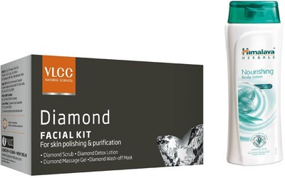 Himalaya Nourishing Body Lotion, Diamond Facial Kit(Set of 2)